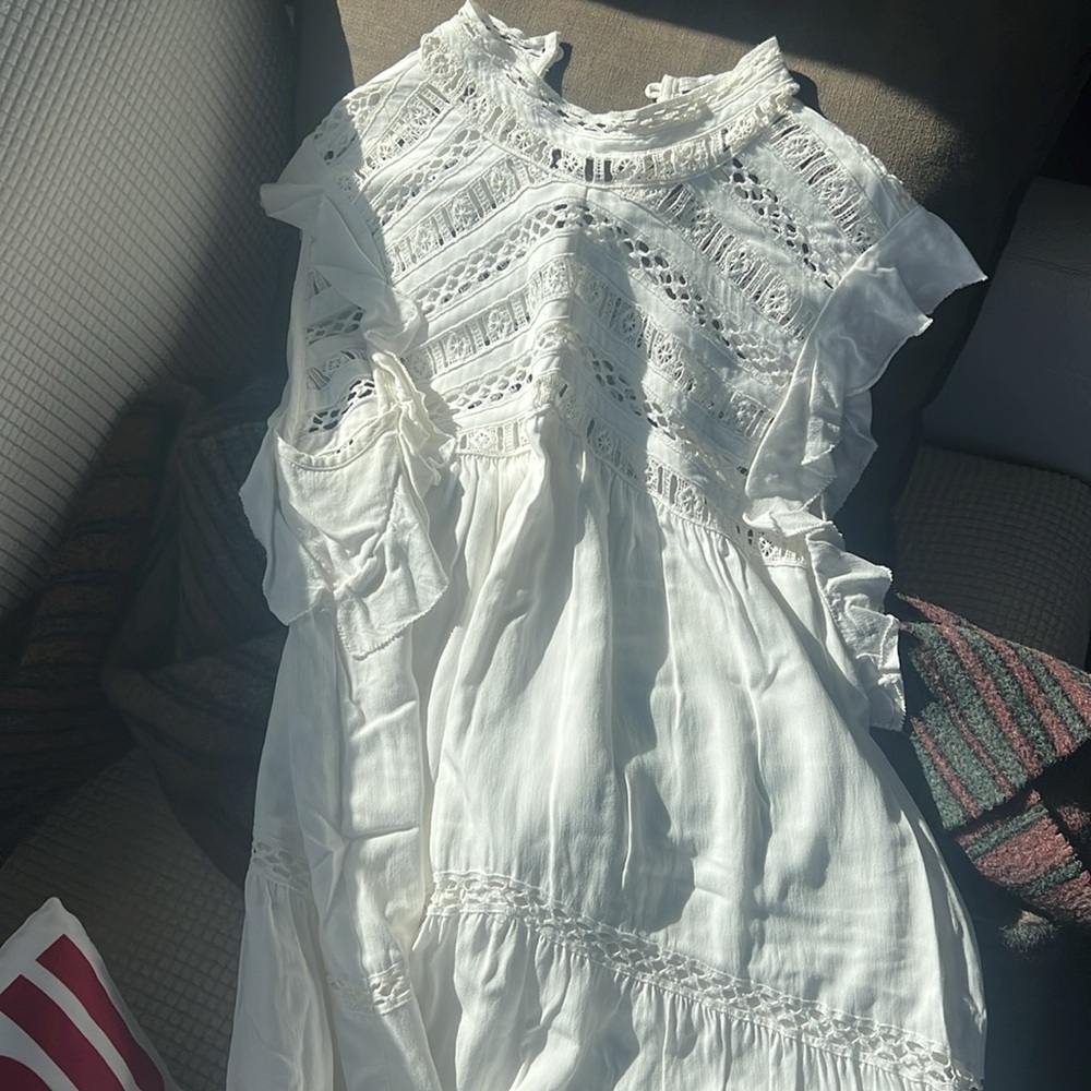 Ba&sh Zenna Ecru dress size 3 = US womens large - Picture 11 of 12